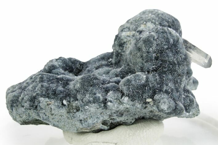 Blueish-Black Foitite and Quartz on Orthoclase Feldspar - Namibia #363762